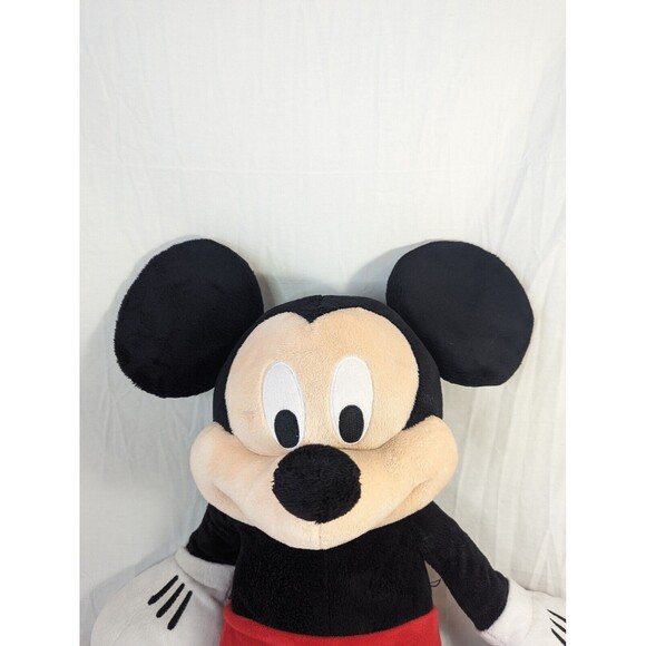 Disney Store 28" Mickey Mouse Bean Bag Plush Authentic Original w Patch - Picture 2 of 9